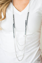 Load image into Gallery viewer, Shimmer Showdown Blue Necklace Paparazzi Accessories