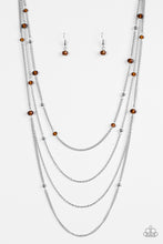 Load image into Gallery viewer, On The Front Shine Brown Necklace Paparazzi Accessories