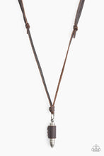 Load image into Gallery viewer, Boldy Bulletproof Brown Urban Necklace Paparazzi Accessories