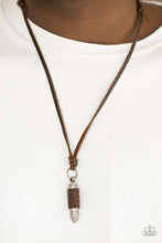 Load image into Gallery viewer, Boldy Bulletproof Brown Urban Necklace Paparazzi Accessories