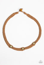 Load image into Gallery viewer, Mountain Mogul Brass Urban Necklace Paparazzi Accessories