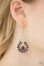 Load image into Gallery viewer, Cancun Can-Can - Red Earring Paparazzi Accessories