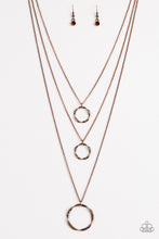 Load image into Gallery viewer, Timelessly Twisted Copper Necklace Paparazzi Accessories