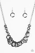 Load image into Gallery viewer, Royal Circus Black Gunmetal Necklace Paparazzi Accessories