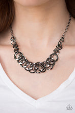 Load image into Gallery viewer, Royal Circus Black Gunmetal Necklace Paparazzi Accessories