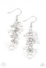 Load image into Gallery viewer, Classy Crescendo White Pearl Earrings Paparazzi Accessories