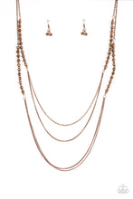 Load image into Gallery viewer, Shimmer Showdown Copper Necklace Paparazzi Accessories