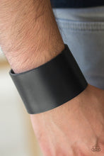 Load image into Gallery viewer, Alley Rally Black Leather Bracelet Paparazzi Accessories