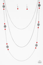 Load image into Gallery viewer, Hibiscus Hideaway Red Necklace Paparazzi Accessories
