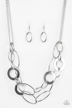 Load image into Gallery viewer, Metallic Maverick Silver Necklace Paparazzi Accessories