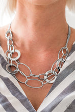 Load image into Gallery viewer, Metallic Maverick Silver Necklace Paparazzi Accessories