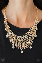 Load image into Gallery viewer, Fishing For Compliments Gold Necklace Paparazzi Accessories