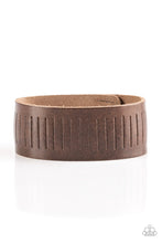Load image into Gallery viewer, Take A Drive Brown Leather Bracelet Paparazzi Accessories
