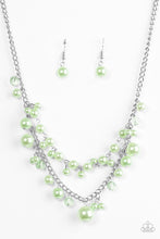 Load image into Gallery viewer, Blissfully Bridesmaid - Green Pearl Necklace Paparazzi Accessories