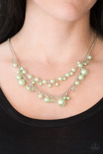 Load image into Gallery viewer, Blissfully Bridesmaid - Green Pearl Necklace Paparazzi Accessories