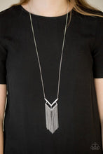 Load image into Gallery viewer, Alpha Glam White Necklace Paparazzi Accessories