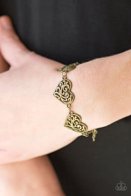 Heartfelt Harmony Brass Bracelet Paparazzi Accessories
