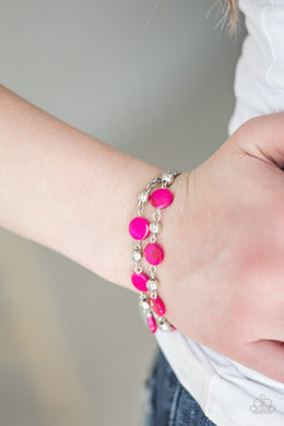One Bay At A Time Pink Bracelet Paparazzi Accessories