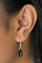 Load image into Gallery viewer, Teardroppin Tassels Black Necklace Paparazzi Accessories
