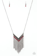 Load image into Gallery viewer, Fashion Peak Red Gunmetal Necklace Paparazzi Accessories
