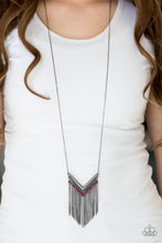 Load image into Gallery viewer, Fashion Peak Pink Gunmetal Necklace Paparazzi Accessories