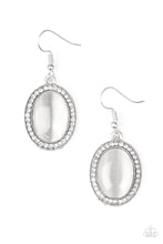 Load image into Gallery viewer, Just Glows to Show White Moonstone Earring Paparazzi Accessories