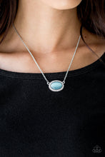 Load image into Gallery viewer, Anything Glows Blue Moonstone Necklace Paparazzi Accessories