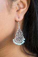 Load image into Gallery viewer, Baroque The Bank Blue Earring Paparazzi Accessories