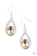 Load image into Gallery viewer, Gatsby Grandeur Brown Earring Paparazzi Accessories