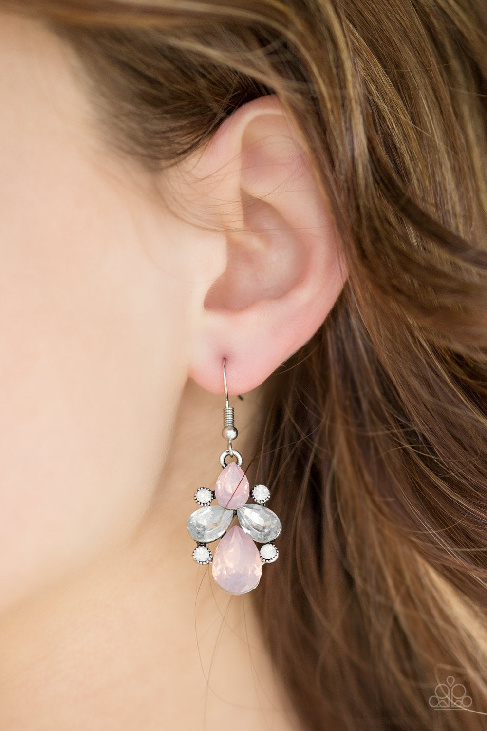 Wonderland Waltz Pink Earrings Paparazzi Accessories