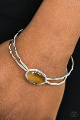 Lets Get Things Glowing Brown Cuff Bracelet Paparazzi Accessories