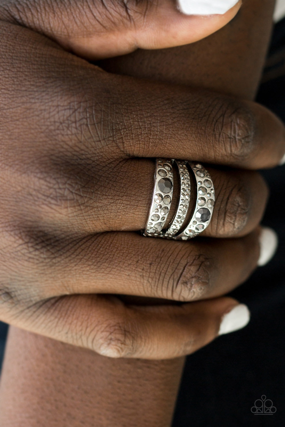 Stacks On Stacks On Stacks Silver Ring Paparazzi Accessories