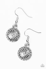 Load image into Gallery viewer, Summer Sunflowers Silver Earrings Paparazzi Accessories