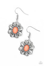 Load image into Gallery viewer, First and Foremost Flowers Orange Earrings Paparazzi Accessories