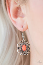 Load image into Gallery viewer, First and Foremost Flowers Orange Earrings Paparazzi Accessories
