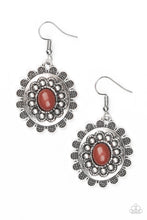 Load image into Gallery viewer, Summer Blooms Brown Earring Paparazzi Accessories