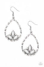 Load image into Gallery viewer, Lotus Laguna Silver Earring Paparazzi Accessories