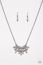 Load image into Gallery viewer, Crowning Moment Black Gunmetal Necklace Paparazzi Accessories