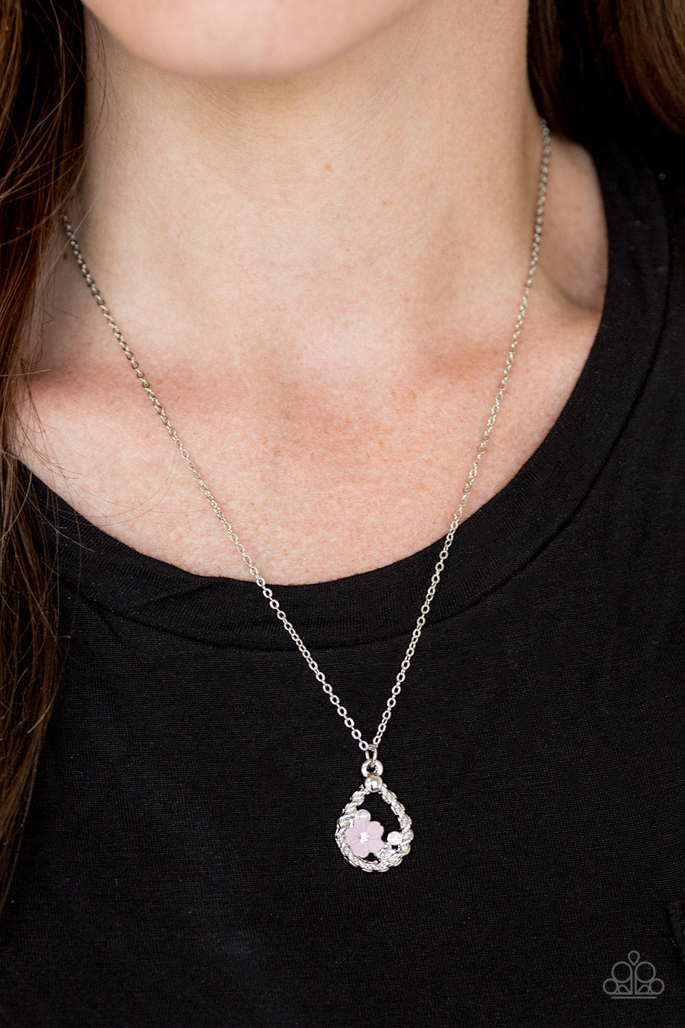 Serene Spring Showers - Pink Necklace Paparazzi Accessories