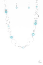 Load image into Gallery viewer, Lovely Lady Luck Blue Pearl Necklace paparazzi accessories