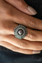 Load image into Gallery viewer, Big City Attitude Black Ring Paparazzi Accessories