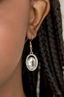 Imperial Shine-ness Gold Earring Paparazzi Accessories