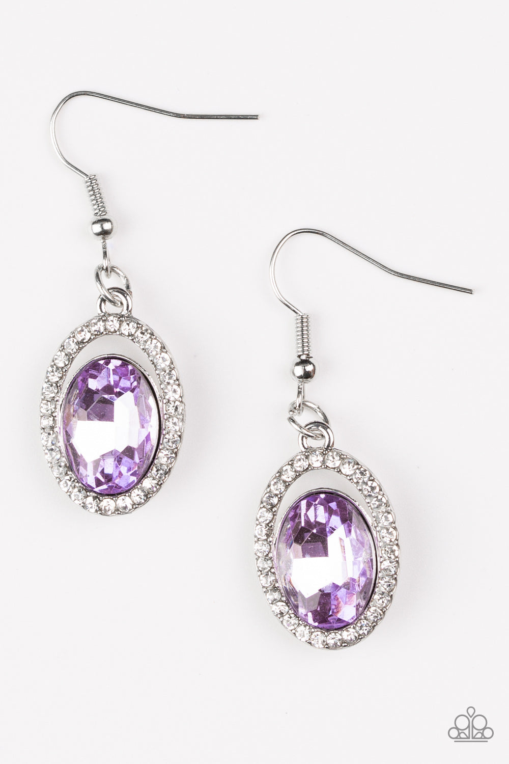 Imperial Shine-ness Purple Earring Paparazzi Accessories