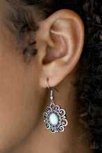 Load image into Gallery viewer, First and Foremost Flowers Blue Earring Paparazzi Accessories