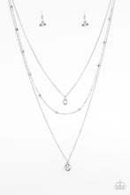 Load image into Gallery viewer, City Blockbuster White Rhinestone Necklace Paparazzi Accessories