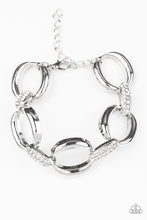 Load image into Gallery viewer, Dont Forget Whos Boss White Rhinestone Bracelet Paparazzi Accessories