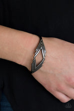 Load image into Gallery viewer, In Total De-NILE Black Gunmetal Cuff Bracelet Paparazzi Accessories
