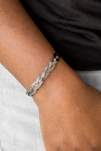 Load image into Gallery viewer, Business as Usual Black Gunmetal Cuff Bracelet Paparazzi Accessories