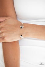 Load image into Gallery viewer, A Bit Rich - Black Rhinestone Cuff Bracelet Paparazzi Accessories