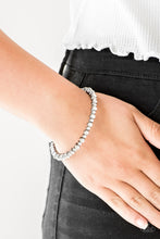 Load image into Gallery viewer, Seven Figure Fabulous Black Gunmetal Rhinestone Bangle Bracelet Paparazzi Accessories